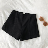 High Waist Tweed Shorts Versatile Shorts Popular A - line Boot - pants - Zeprah