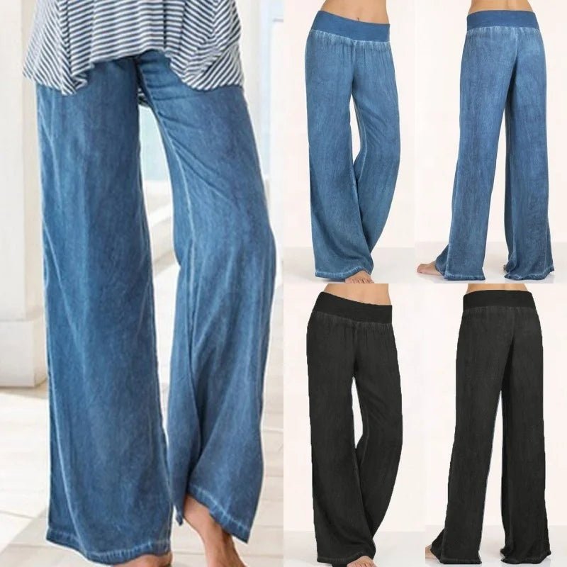 Hip - hop Bottoms Summer Casual Slacks Wide - legged Jeans - Zeprah