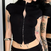 Hook Closure High Stretch Turtleneck Top Womens Athleisure Slim Fit Solid Color Summer Knitted Eco - Friendly Breathable Workout - Zeprah