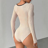 Hot - selling Gentle square Collar Fashion Jumpsuit Bow Long Sleeve Women's Jumpsuit - Zeprah