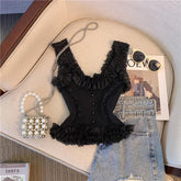 Innocent - Seductive Style Women's Tanks Camis Lace up Slim - fit Halter Hot Girl Style Top Women Tank Top - Zeprah