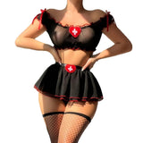 Japanese - free - sexy - xxx Sexy Nurse Uniform Lingerie Set with Stockings - Zeprah