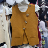 K - pop Hot Girl Dance Vest Ribbon Women Special Designed 5 - color Daily Outfit Lady Sleeveless O - neck tank Top - Zeprah