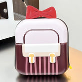 Kindergarten Elementary School Student Backpack Sweet Bow Breathable Lightweight Boys Girls Eggshell New Children's Bag - Zeprah