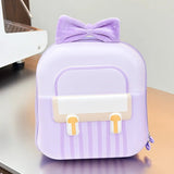 Kindergarten Elementary School Student Backpack Sweet Bow Breathable Lightweight Boys Girls Eggshell New Children's Bag - Zeprah