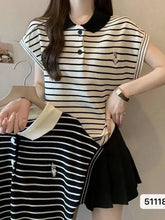 Knitted Women's T-shirts Simple Short Sleeve Top Classic Graphic Tee - Zeprah