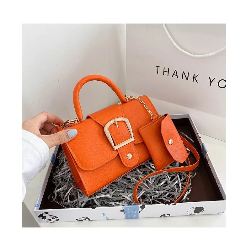 Korean Fashion Ladies Hand Bags Women Shoulder Sling Chain Purse Luxury Lock Handbag for Women - Zeprah