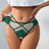 Lace and Mesh Panty Set – Vibrant Cut - Out Design - Zeprah