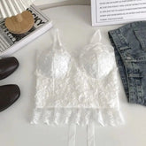 Lace Suspenders Beautiful Back Vests Chest Pads Lace Women Women's Tank Top Summer Camsole - Zeprah