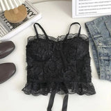 Lace Suspenders Beautiful Back Vests Chest Pads Lace Women Women's Tank Top Summer Camsole - Zeprah