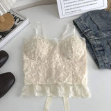 Lace Suspenders Beautiful Back Vests Chest Pads Lace Women Women's Tank Top Summer Camsole - Zeprah