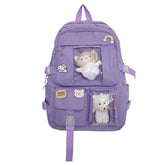 Large Capacity Casual Student Backpack for Girls for Campus School Use Computer Fit Fashionable Campus Bag - Zeprah
