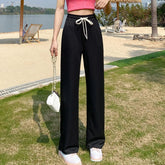 Lightweight Bottoms Casual Chessboard Pattern Trousers Soft Wide - Leg Trousers - Zeprah