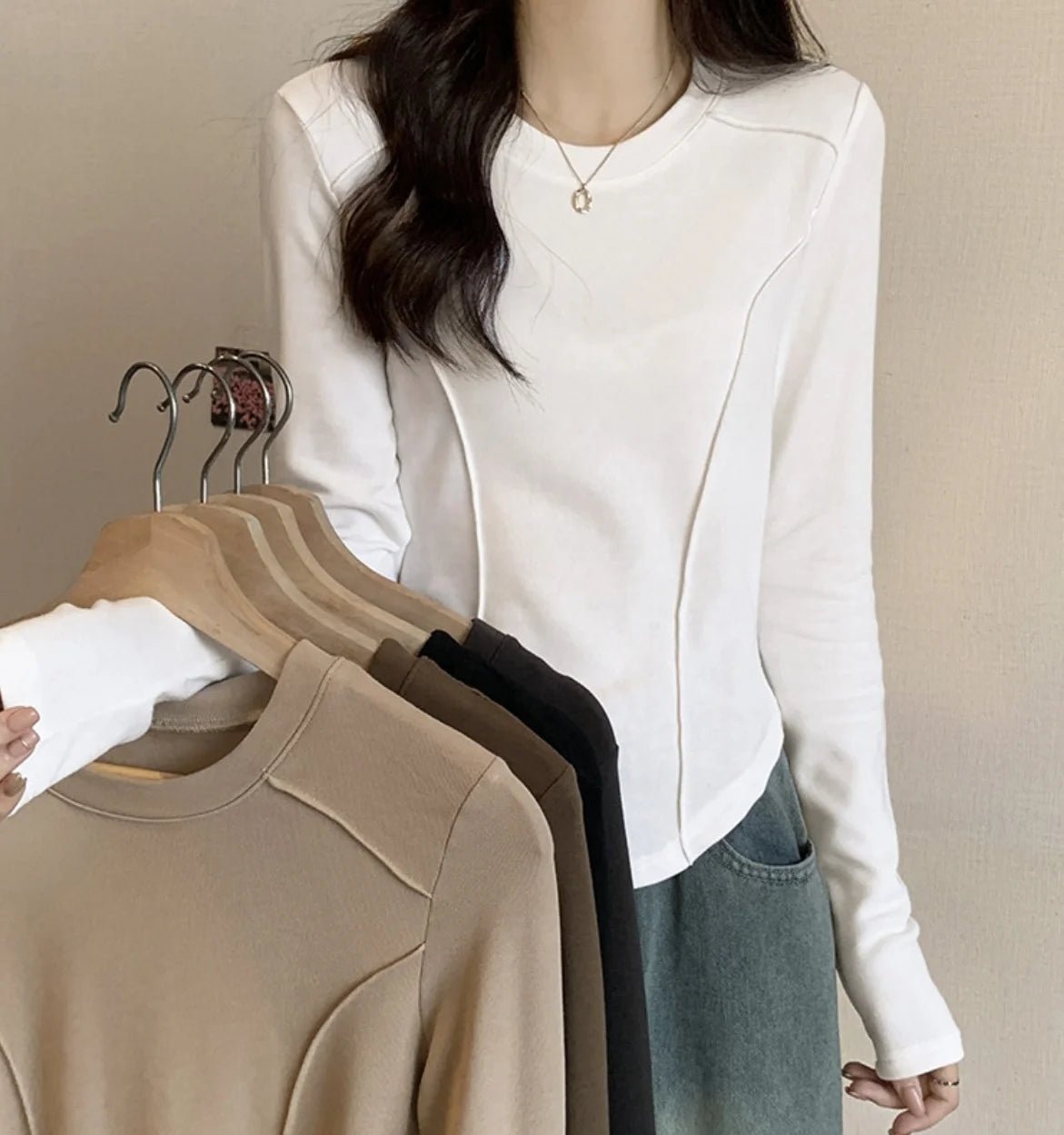 Lightweight Going Out Long Sleeve Base Shirt Wear Long Sleeves Underneath - Zeprah