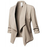 Lightweight Women's Coat Loose - fit Suit Jacket Fashionable Cardigans - Zeprah