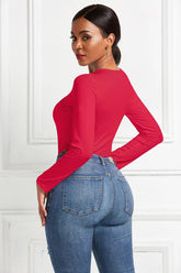 Long Sleeve Women's Bodysuit Exquisite T-shirt Design for Fashion Conscious Women - Zeprah