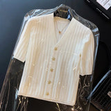 Loose - fit Women's Clothing Bestselling Casual Tops for Women Knitted Short - Sleeved Tops - Zeprah