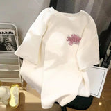 Loose Graphic Tee Trendy Tops for Women Crewneck T-shirt - Zeprah