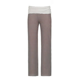 Low Rise Solid Breathable Flat Front Pants Elastic Waist Casual Everyday Lounge Wear Comfort Fit - Zeprah