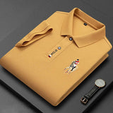 Men's Business Short Sleeve T-shirt New Men's POLO Shirt Men's Casual Business Golf T-Shirt - Zeprah
