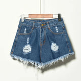 Mid - rise Cut - offs Popular Versatile Torn Women's Shorts Unique Fashionable Hot Pants - Zeprah