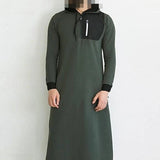 Middle East Islamic Hooded Thobe Robe Clothes Arabic Men Traditional Muslim Abaya - Zeprah