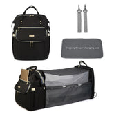 Multifunctional Waterproof Portable Foldable Baby Diaper Bag Backpack Replacement Bed Bag - Zeprah