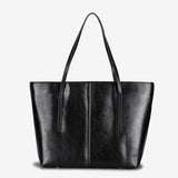 New Autumn Collection Women's Fashion Cowhide Satchel Large Capacity Canvas Shoulder Tote Bag for Commuters - Zeprah