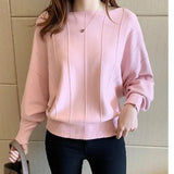 New Bat Sleeve Sweater Women Loose Lazy Style Knitted Base Shirt Women's - Zeprah