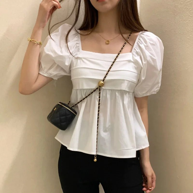 New Design Going Out Tops Best - selling Ruffle Tops for Women Summer Short - sleeved Blouse - Zeprah
