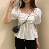 New Design Going Out Tops Best - selling Ruffle Tops for Women Summer Short - sleeved Blouse - Zeprah