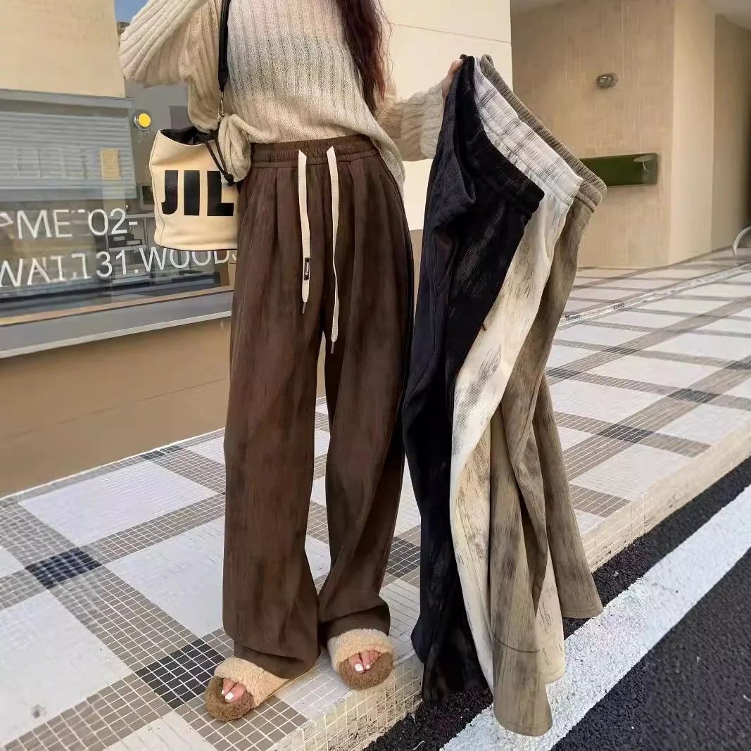 New design pants loose Fashionable Women's trousers Trendy Contrasting colors - Zeprah