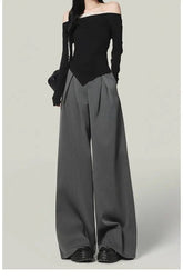 New Design Sense Lace Stitching Wide Leg Pants Women's Spring and Summer Loose Casual Fashion Pants - Zeprah