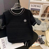 New Design Short - Sleeved Tee Summer Popular Short Sleeve Top Loose - fit Women's T-shirts - Zeprah