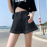New Design Shorts Fashionable High - waisted Denim Shorts Figure - hugging Women's Short Pants - Zeprah