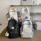 New Fashion Japanese Style Simple K - Style Backpack Junior High College Student School Bag with Cartoon Pattern for Campus - Zeprah
