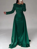 New Fashion Women Long - sleeve Sequined Evening Dress Ladies Elegant Prom Dresses Bride Wedding Casual Dress - Zeprah