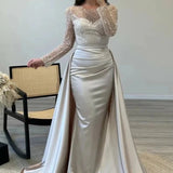 New Fashion Women Long - sleeve Sequined Evening Dress Ladies Elegant Prom Dresses Bride Wedding Casual Dress - Zeprah