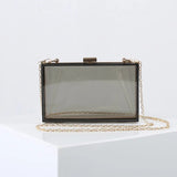 New Luxury Women Wedding Hand Bag Bridal Handbag Transparent Party Acrylic Evening Bags Clear Purse - Zeprah