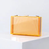 New Luxury Women Wedding Hand Bag Bridal Handbag Transparent Party Acrylic Evening Bags Clear Purse - Zeprah