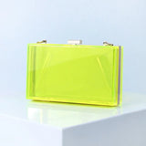 New Luxury Women Wedding Hand Bag Bridal Handbag Transparent Party Acrylic Evening Bags Clear Purse - Zeprah