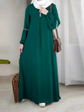 New Maxi Ladies Modest Closed Abaya Anti - Static and Breathable Hijab Dress for Spring Inspired by Dubai and Turkey - Zeprah
