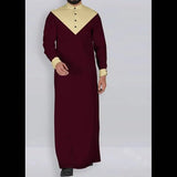 New Men Middle East Saudi Long Sleeve Mens Dubai Muslim Arab Thobe - Zeprah