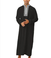 New Men Style Arabic Moroccan Islamic Thobe Dress Traditional Muslim Abaya Clothing - Zeprah