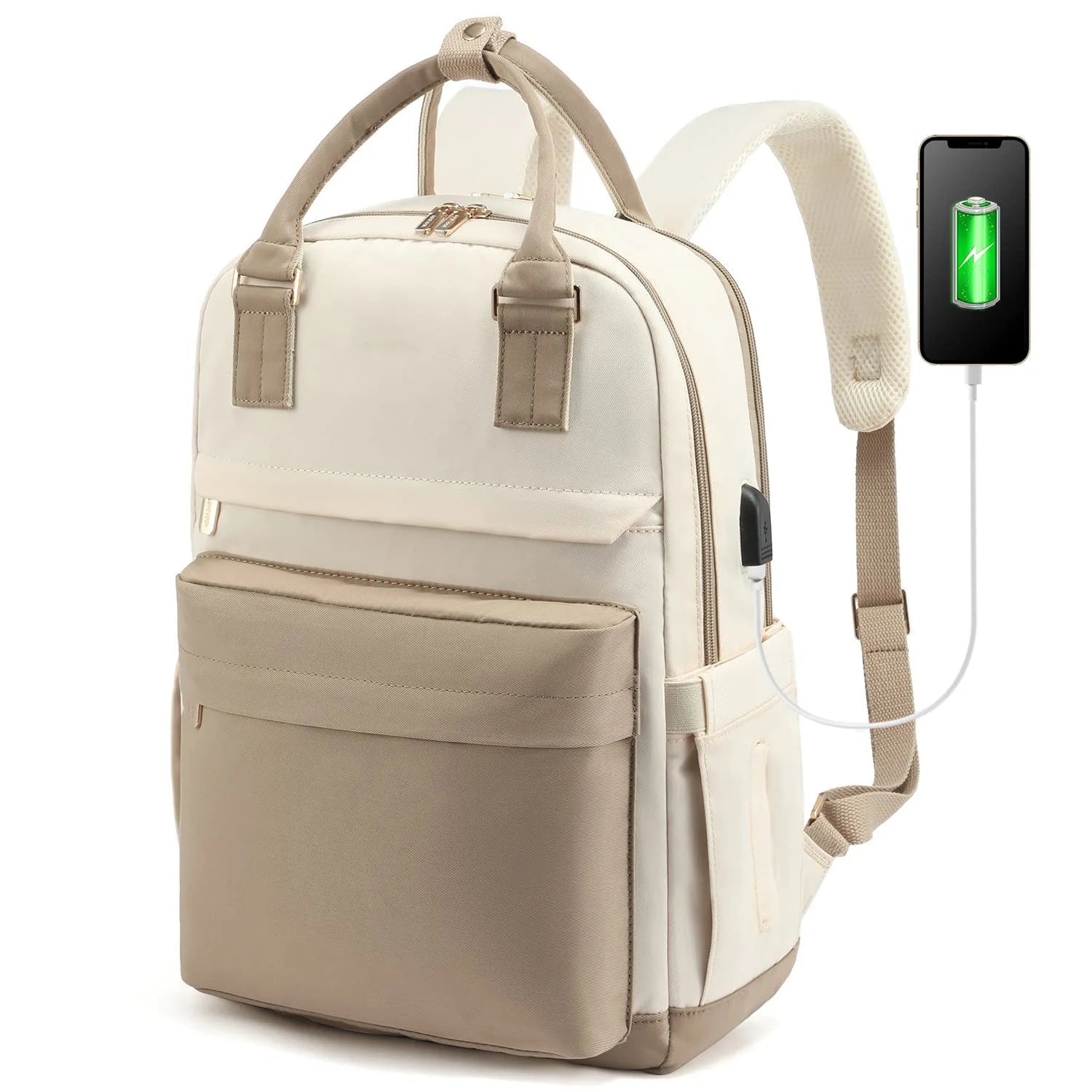 New Oxford Outdoor Daypack Fashion Simple Casual USB Anti - Theft Laptop Backpack College Student Women Travel Backpack - Zeprah