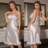 New Sexy European and American Style Lace Women's Nightgown Pajamas Homewear Luxury - Zeprah
