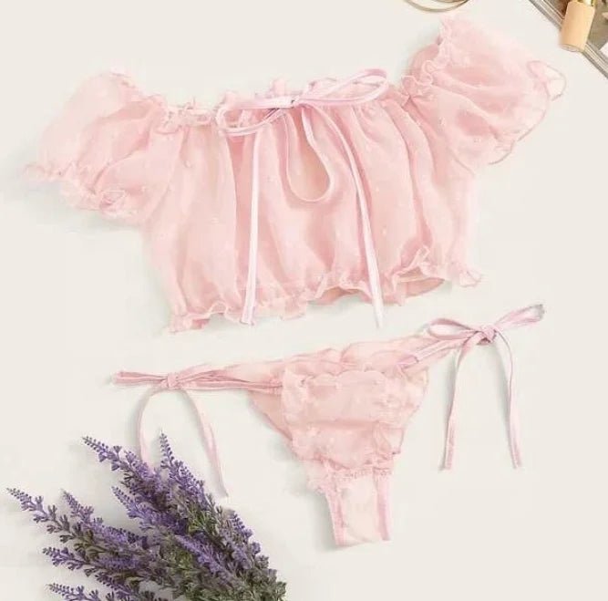 New Style Sexy Erotic Split Lace Sexy Underwear - Zeprah