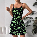 New Women's Sleeveless Camisole Nightdress European American Loungewear Pajama Set Pure Desire Style for Summer - Zeprah