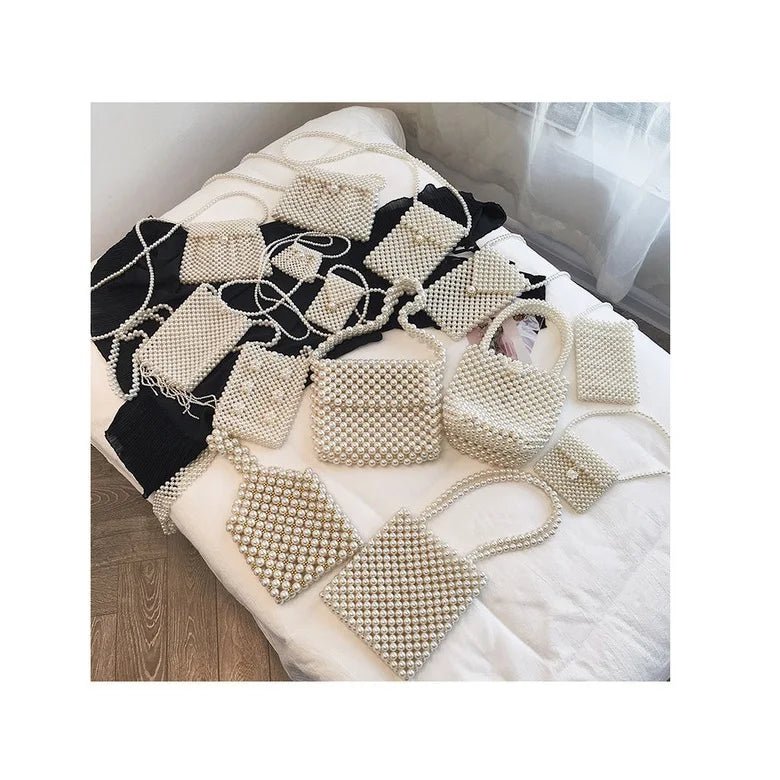 Newest Design Women Fashion Luxury Small Size Clutch Bag Ladies Personalized Imitation Pearl Shoulder Bag for Girls - Zeprah