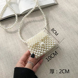 Newest Design Women Fashion Luxury Small Size Clutch Bag Ladies Personalized Imitation Pearl Shoulder Bag for Girls - Zeprah